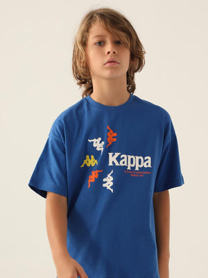 Kappa Erkek Çocuk 5-15 Yaş Tişört - Mavi