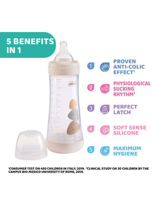 Chicco P5 Antikolik Biberon Pp 300 ml - Mavi