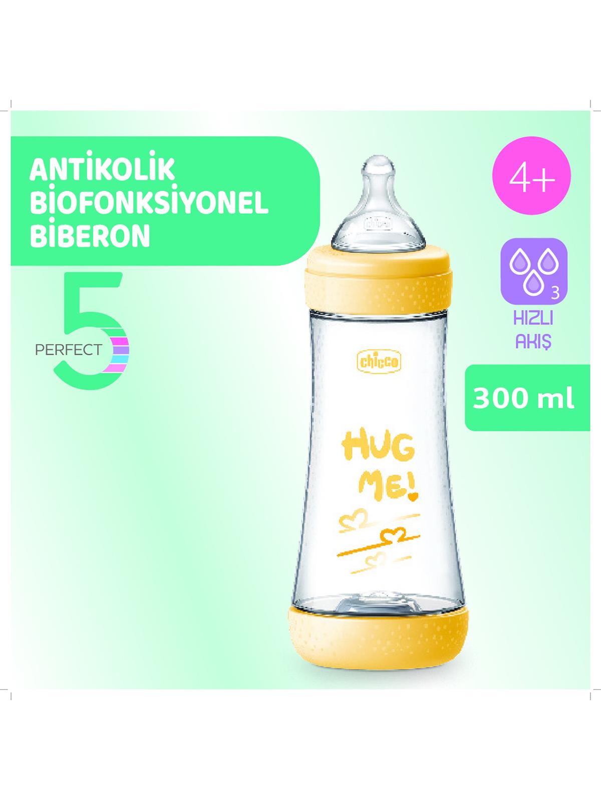 Chicco P5 Antikolik Biberon PP 300Ml - Pembe