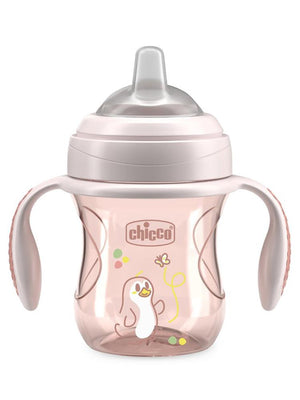 Chicco Yumuşak Uçlu Geçiş Bardağı 4 Ay+ - Pembe