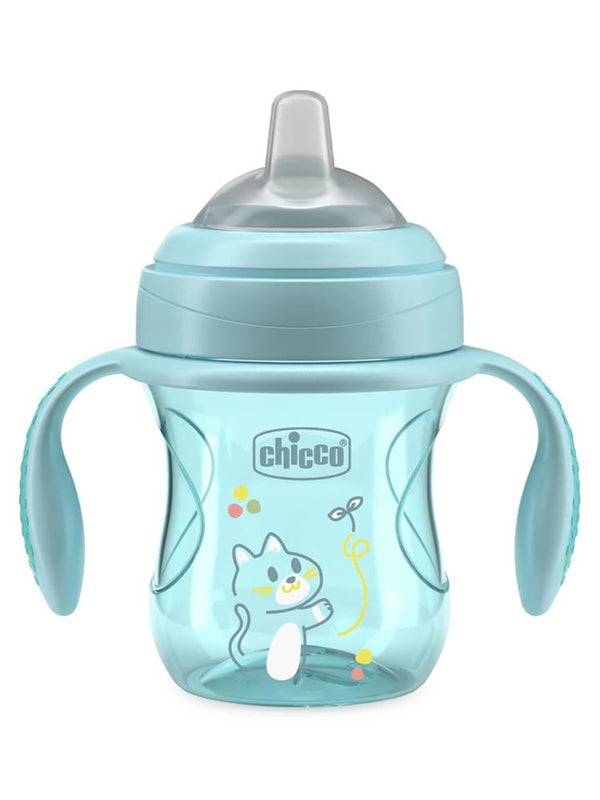 Chicco Yumuşak Uçlu Geçiş Bardağı 4 Ay+ - Mavi