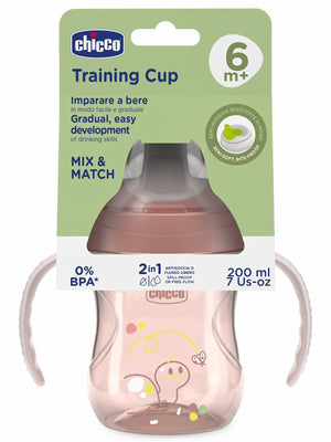 Chicco Yarı Yumuşak Uçlu Bardak 6 Ay+ - Pembe