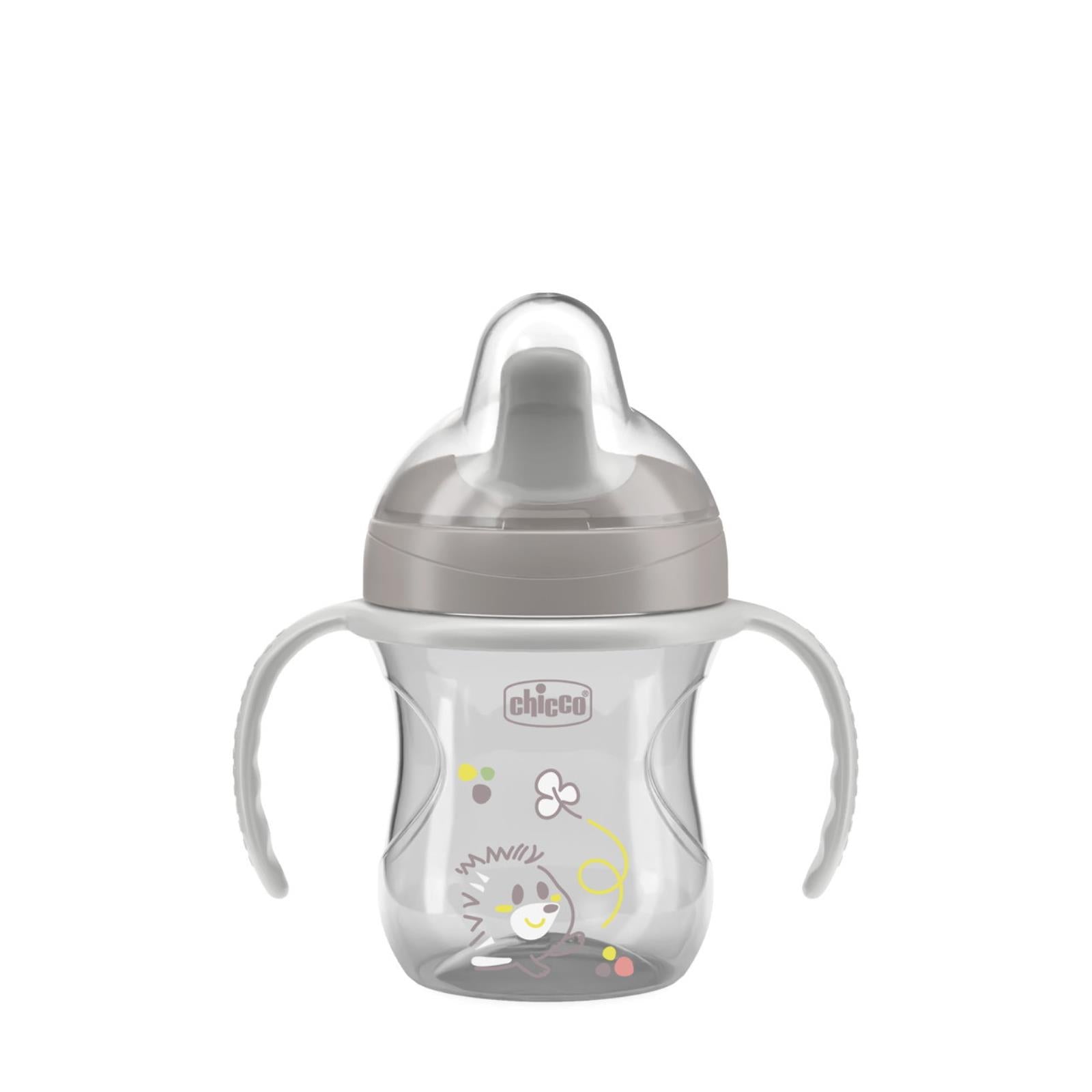 Chicco Yarı Yumuşak Uçlu Bardak 6 Ay+ - Gri