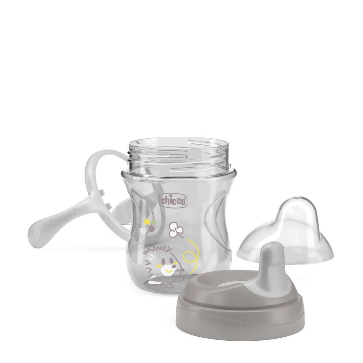 Chicco Yarı Yumuşak Uçlu Bardak 6 Ay+ - Gri