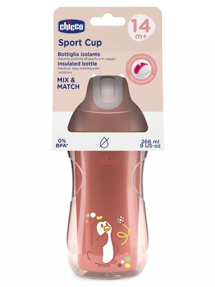 Chicco Isı Yalıtımlı Spor Bardak Pipet 14 Ay