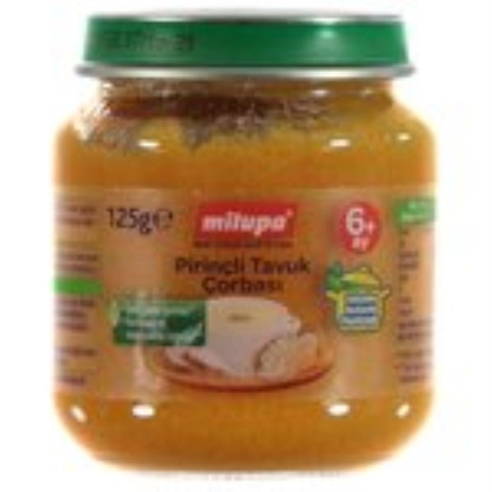 Milupa Pirinçli Tavuk Çorbası Kavanoz 125 g 6+ Ay