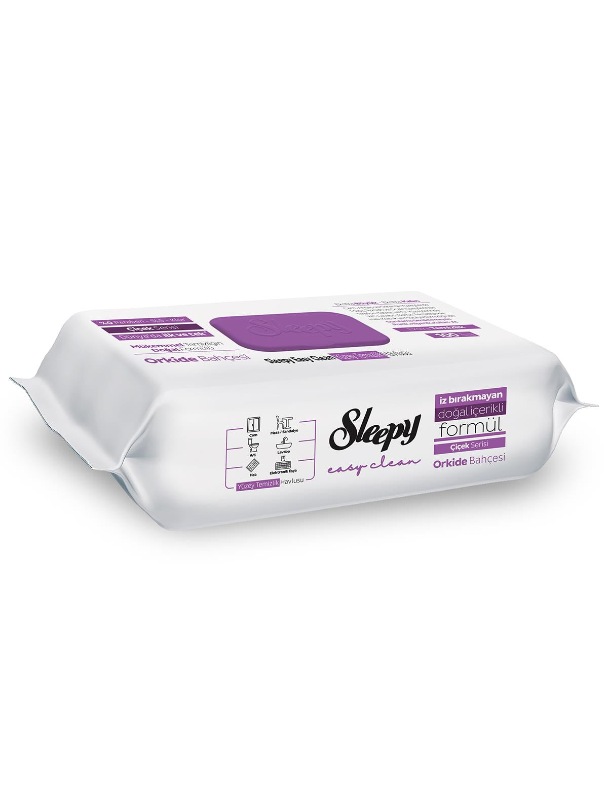 Sleepy Yüzey Temizleme Havlusu Orkide Bahçesi 100 Yaprak