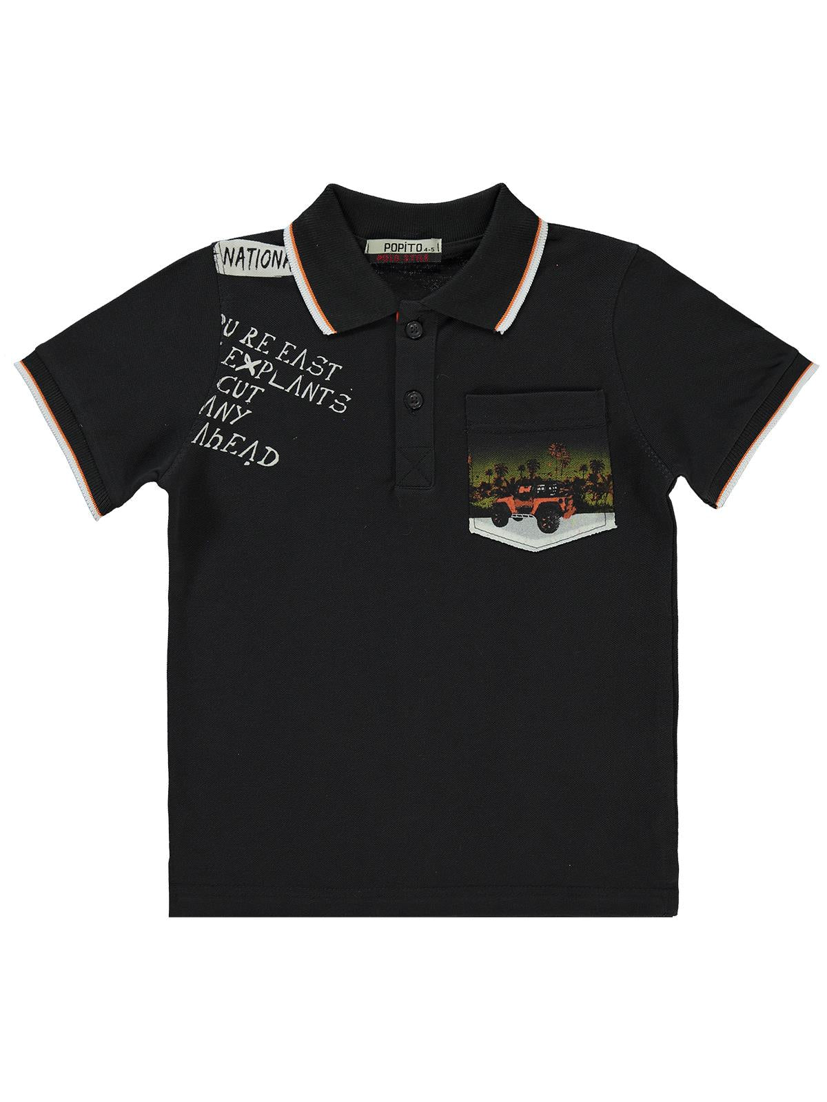 Popito Bebe Yakalı 1-4 Yaş Tişört