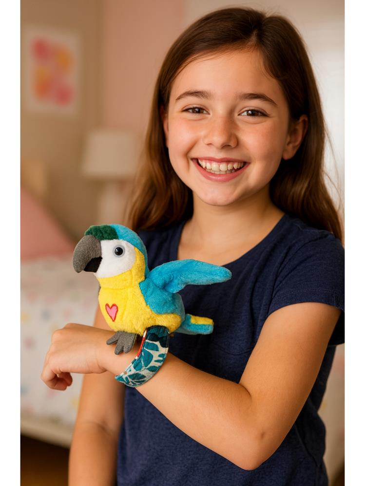 Sarp Oyuncak Happy Yappers Slap Bant  Blue Parrot