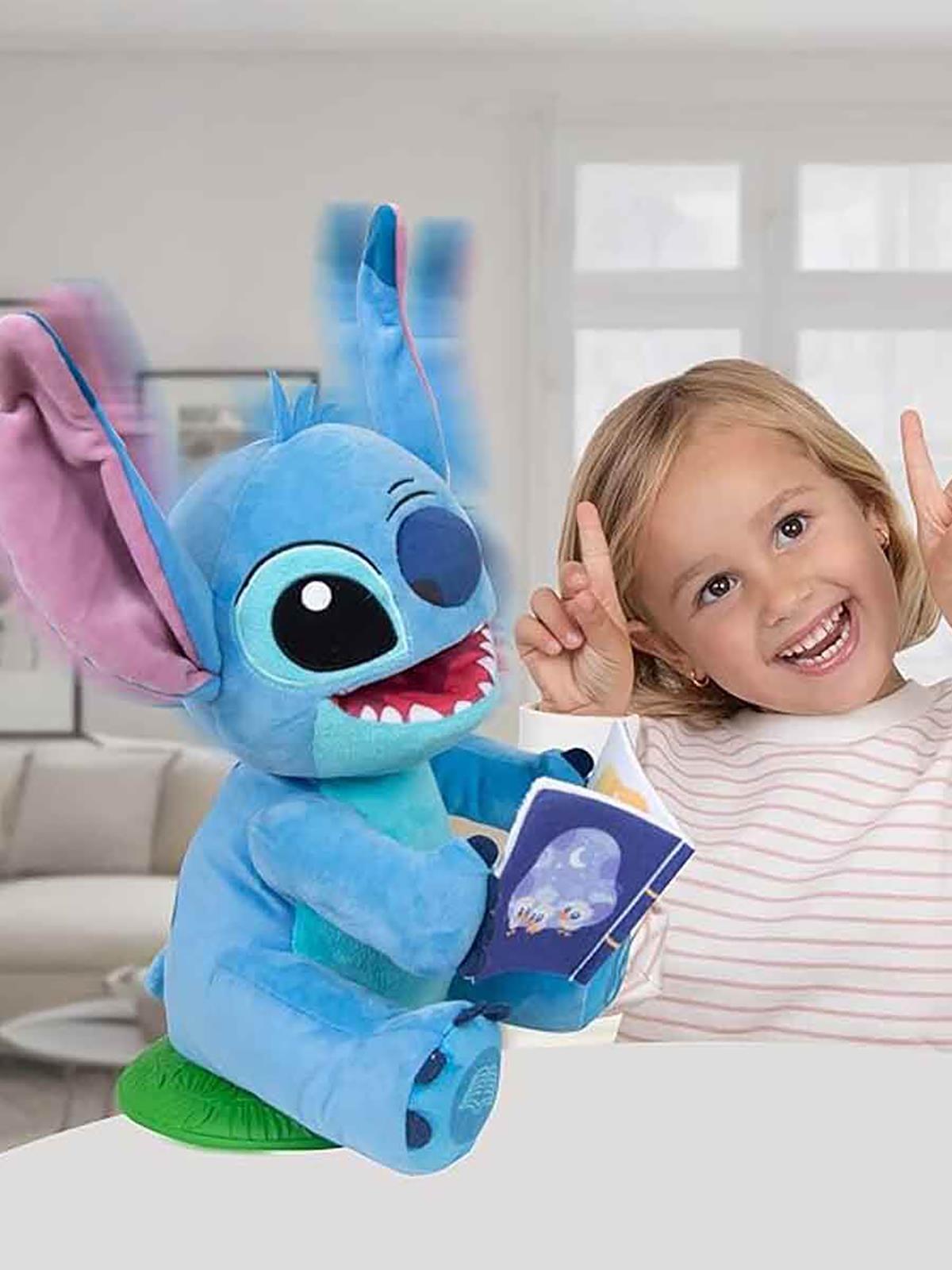 Sunman Oyuncak Club Petz Sesli Karanlıkta Parlayan Masal Anlatan Stitch İnteraktif Peluş 34 cm