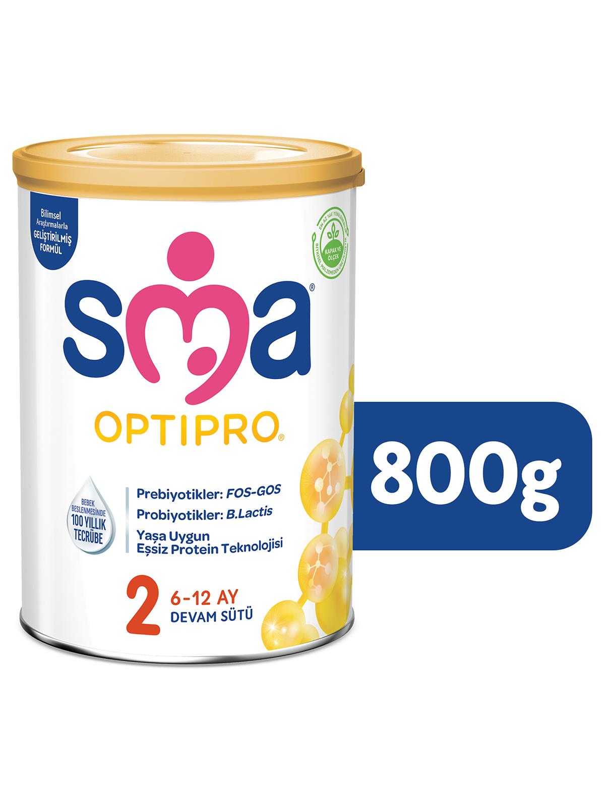 Sma Optıpro Probıyotık 6-12 Ay Bebek Devam Sütü 800gr