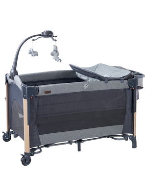 Prego Elips Plus Anne Yanı Oyun Parkı 70x120 cm - Gri