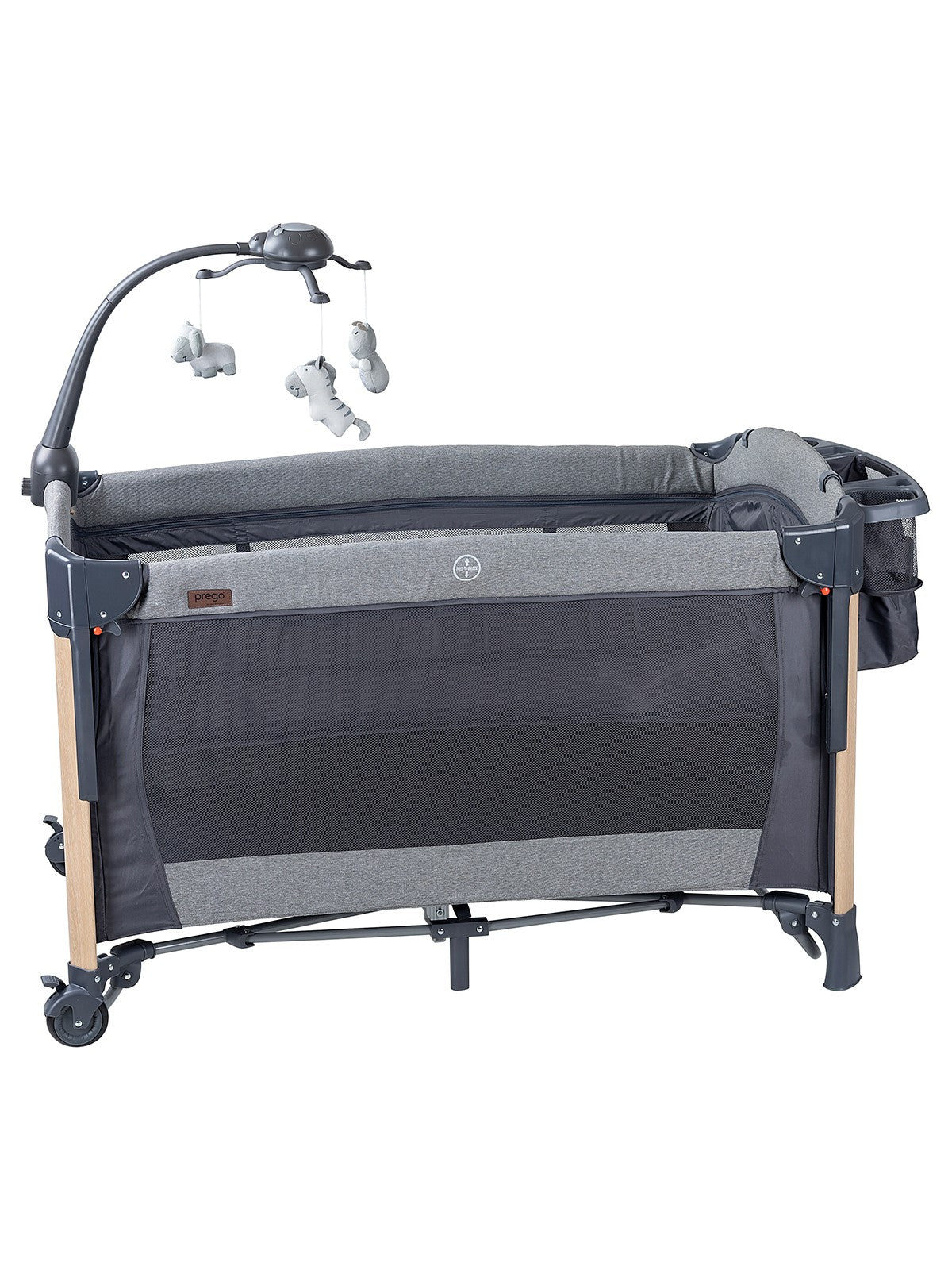 Prego Elips Plus Anne Yanı Oyun Parkı 70x120 cm - Gri
