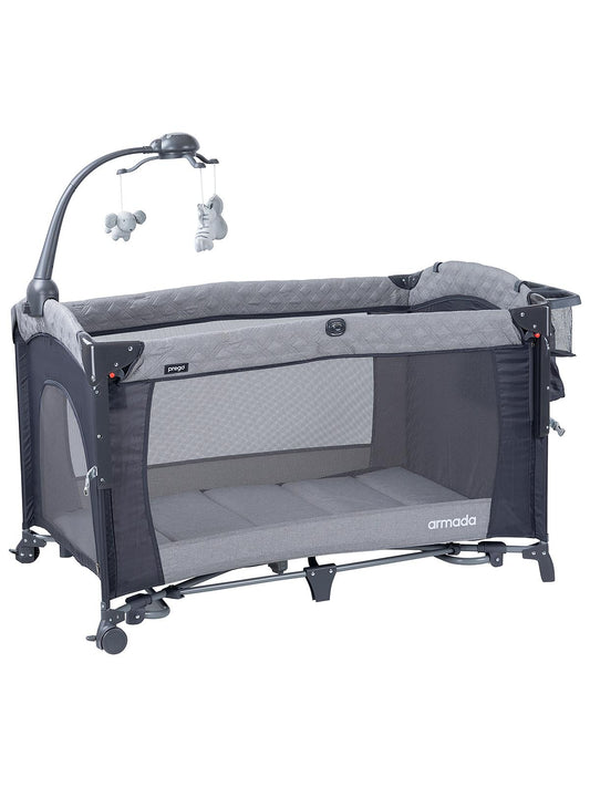 Prego Armada Anne Yanı Oyun Parkı 70x120 cm - Gri
