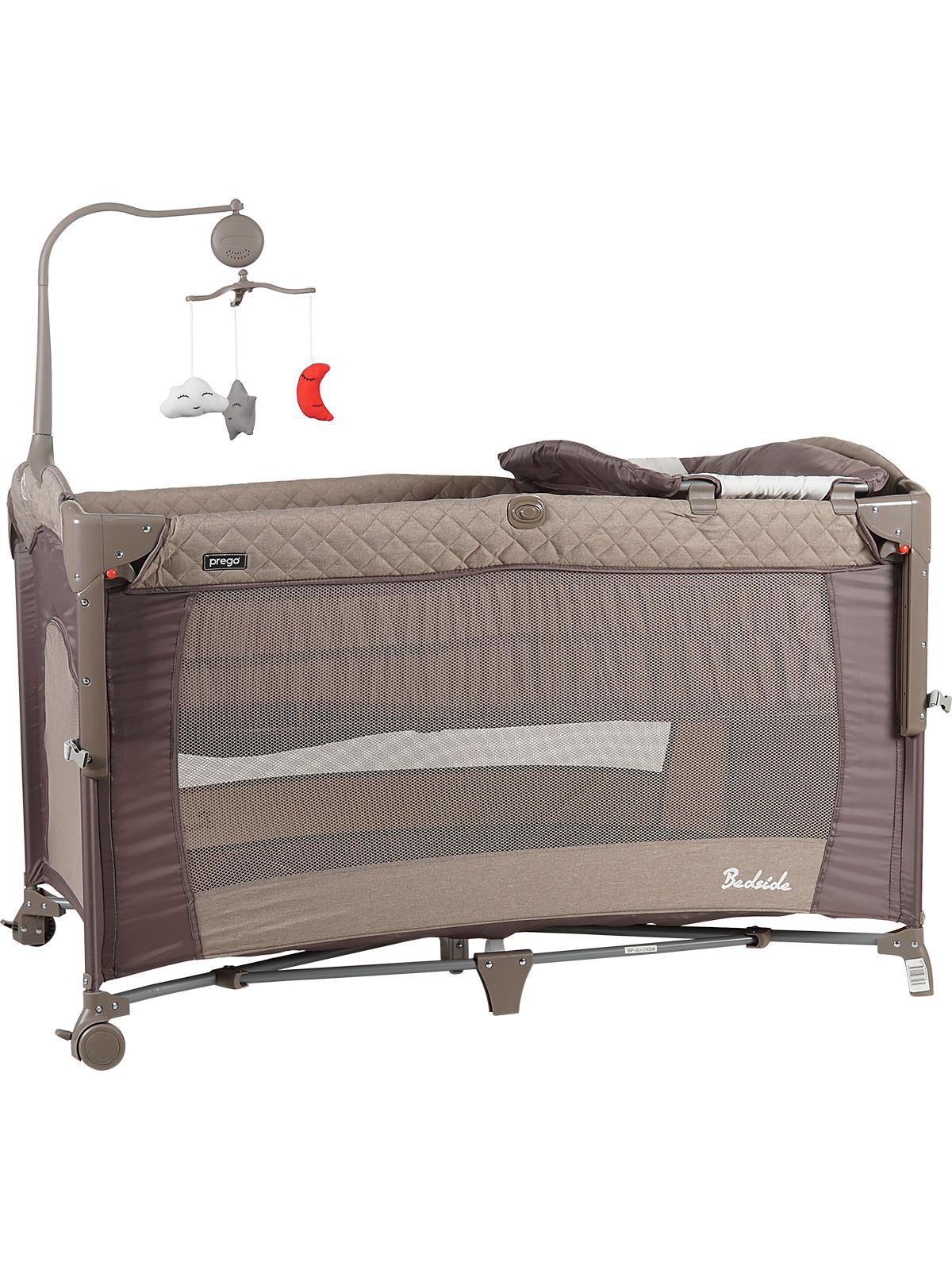 Prego Bedside Anne Yanı Oyun Parkı 70x120 cm - Bej