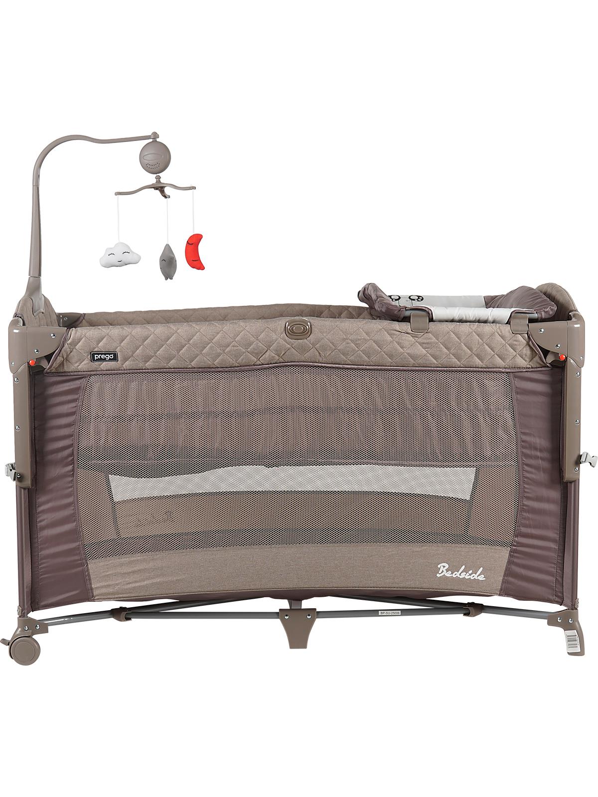 Prego Bedside Anne Yanı Oyun Parkı 70x120 cm - Bej