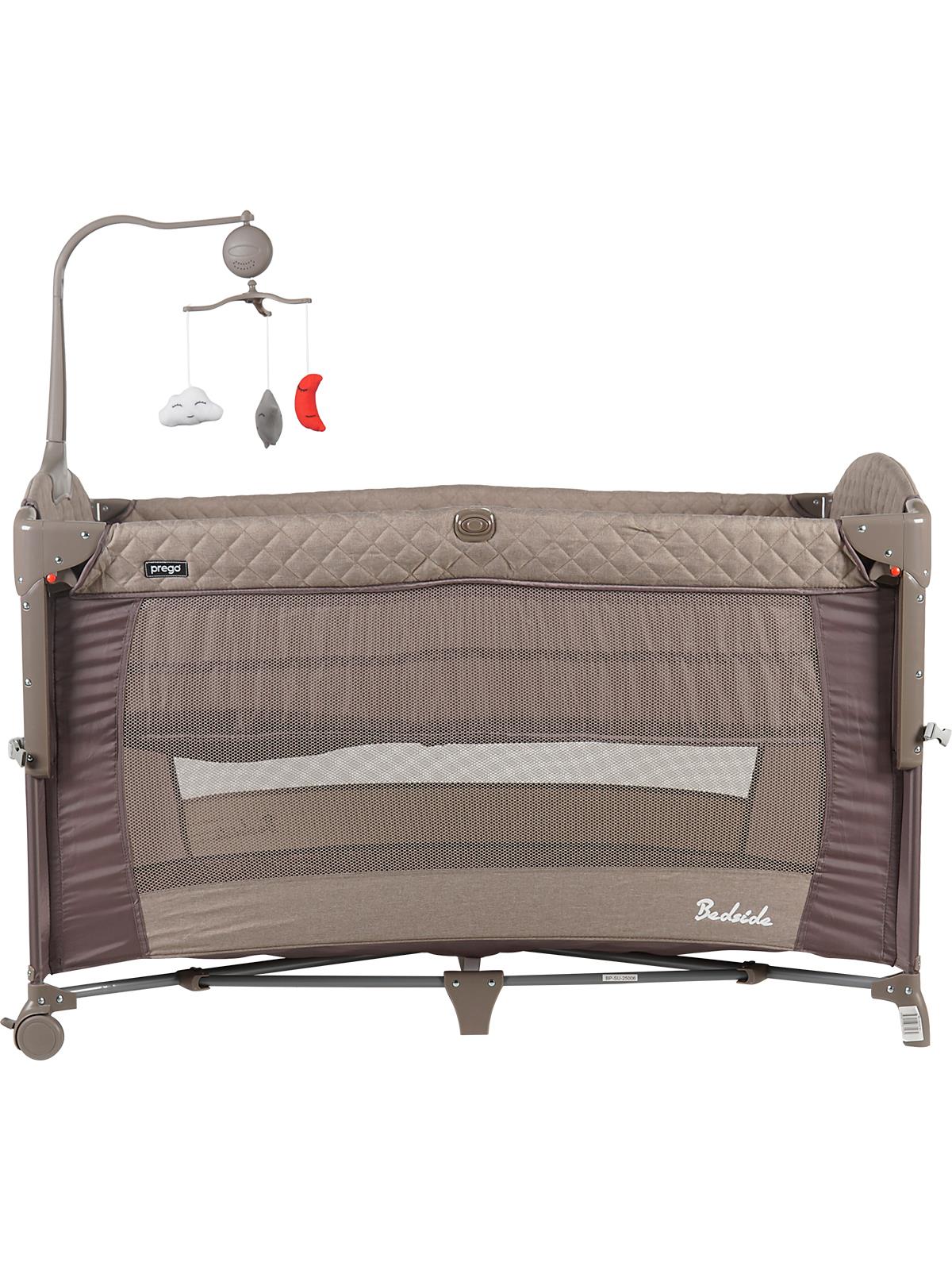 Prego Bedside Anne Yanı Oyun Parkı 70x120 cm - Bej