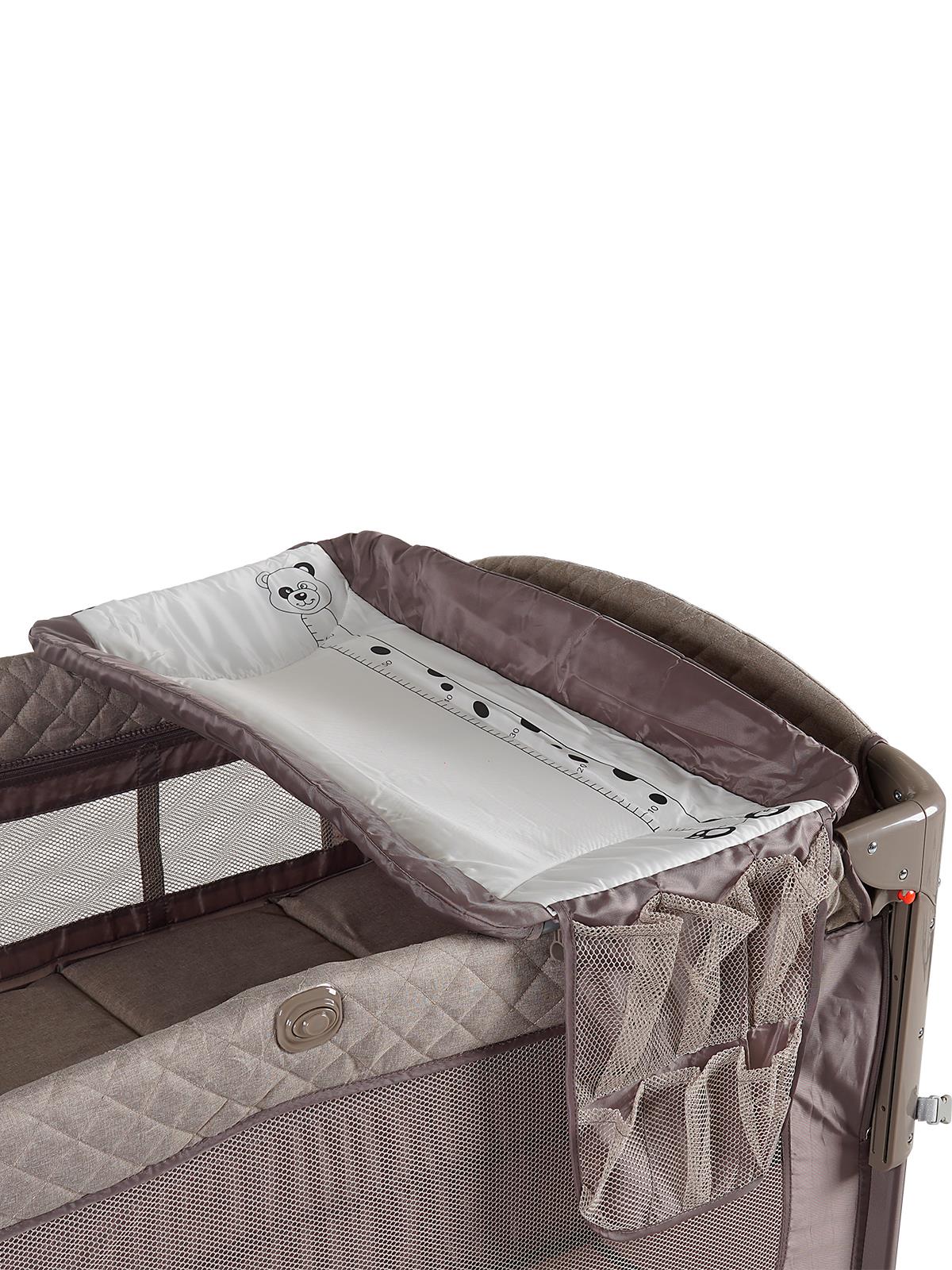 Prego Bedside Anne Yanı Oyun Parkı 70x120 cm - Bej