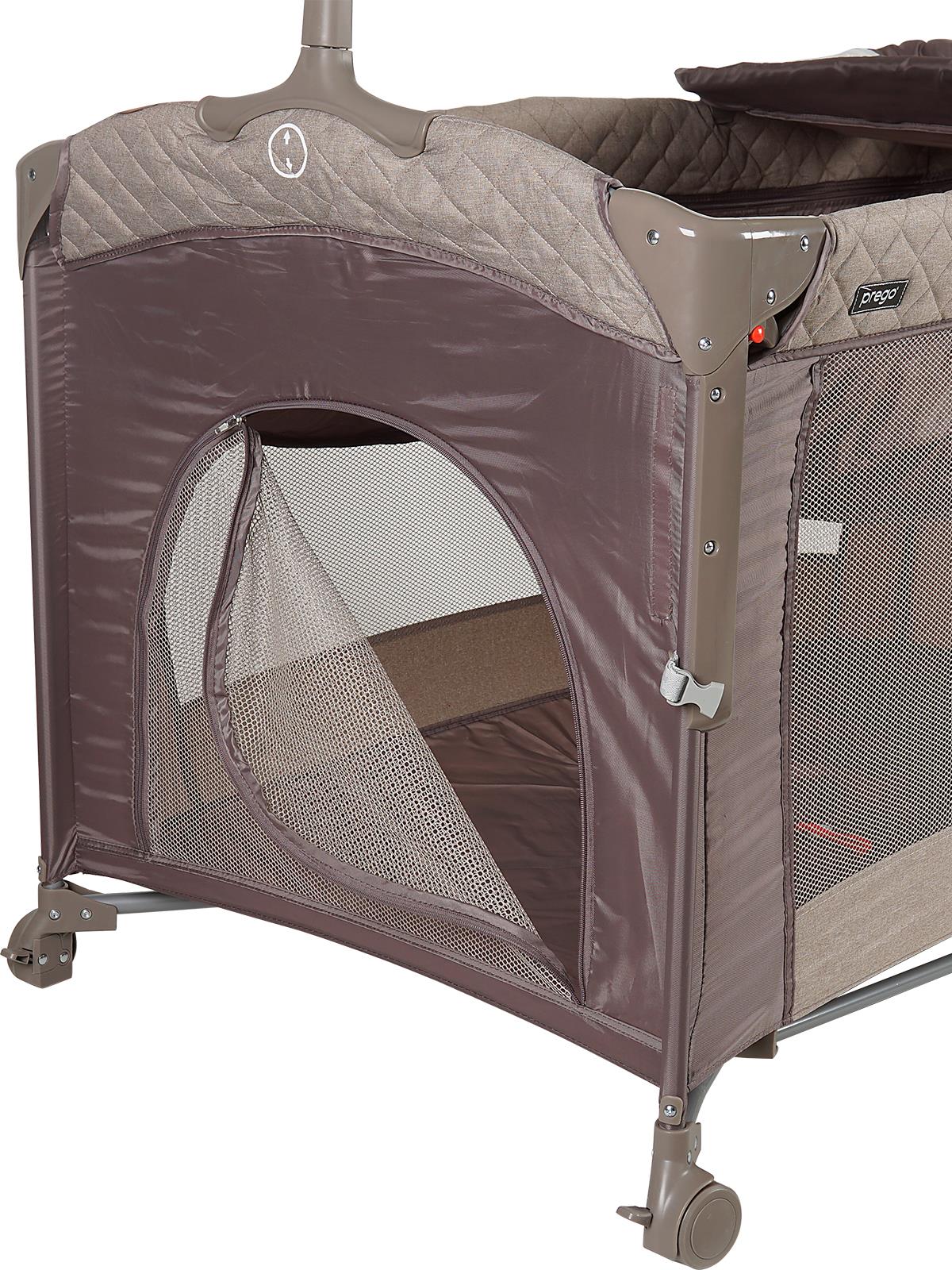 Prego Bedside Anne Yanı Oyun Parkı 70x120 cm - Bej