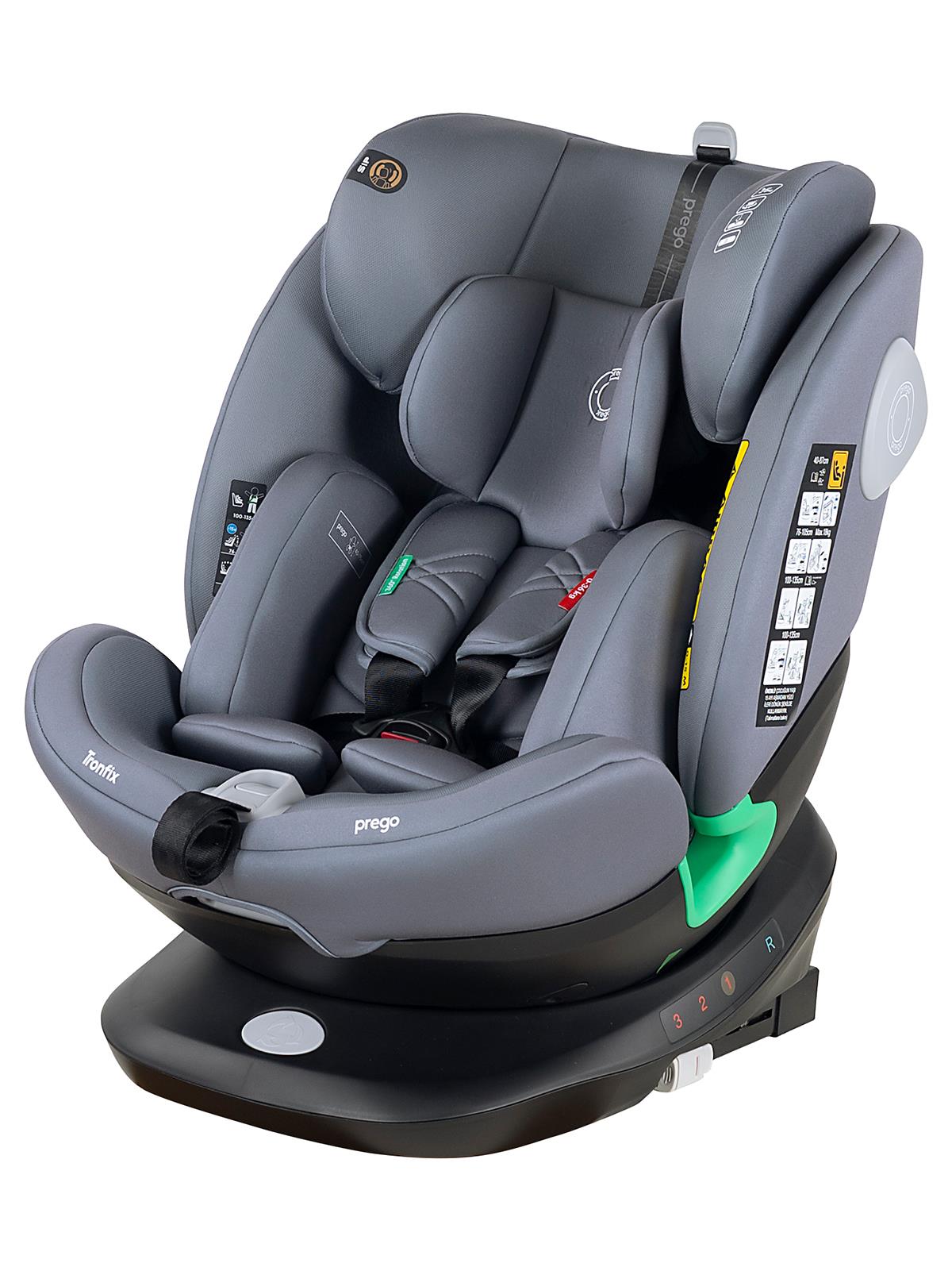 Prego TronFix I-Size 0-36 Kg Oto Koltuğu - Gri