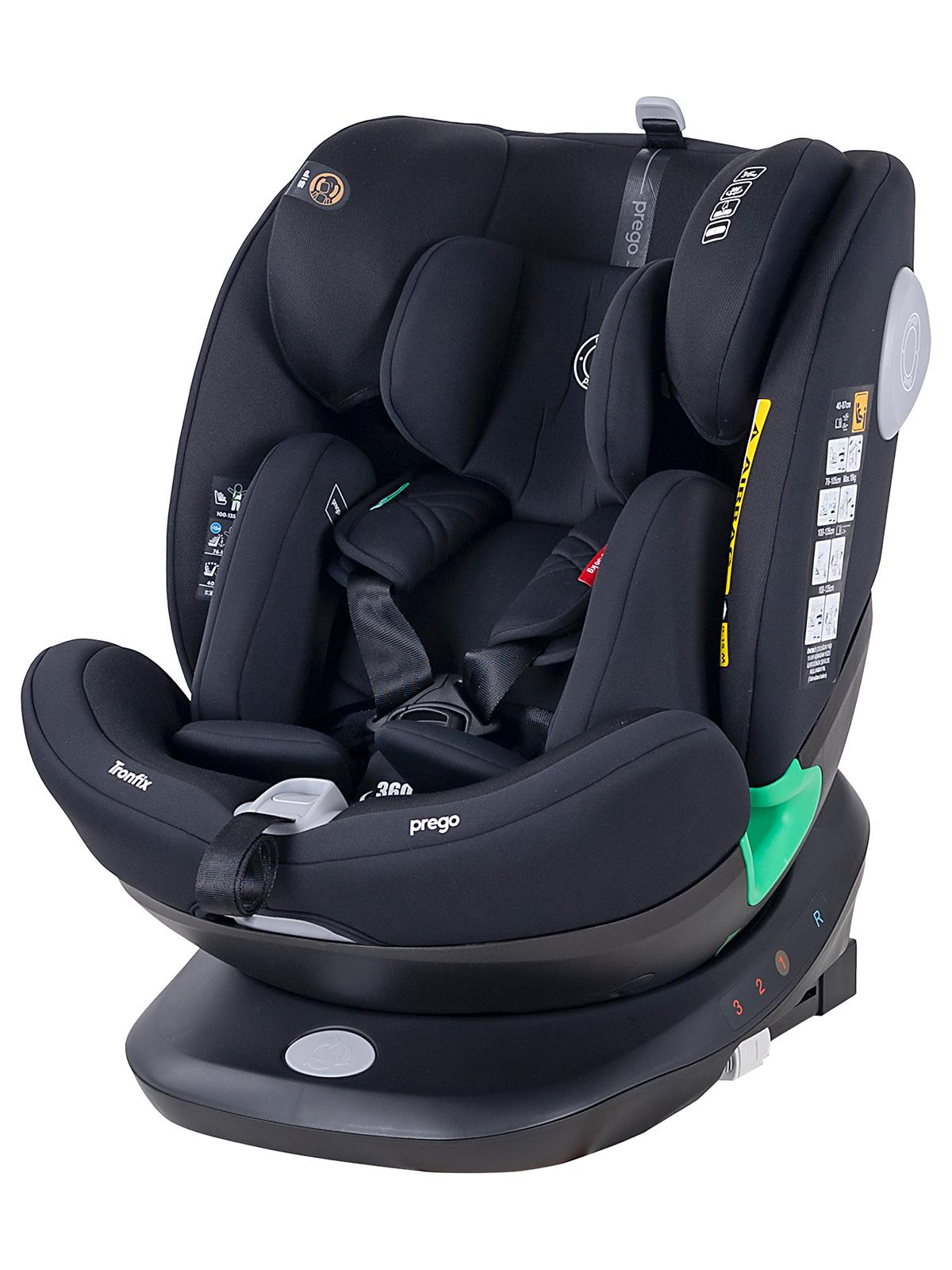 Prego TronFix I-Size 0-36 Kg Oto Koltuğu - Siyah