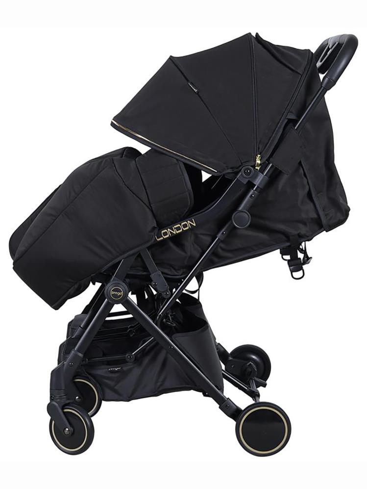 Prego London İkiz Bebek Arabası - Siyah