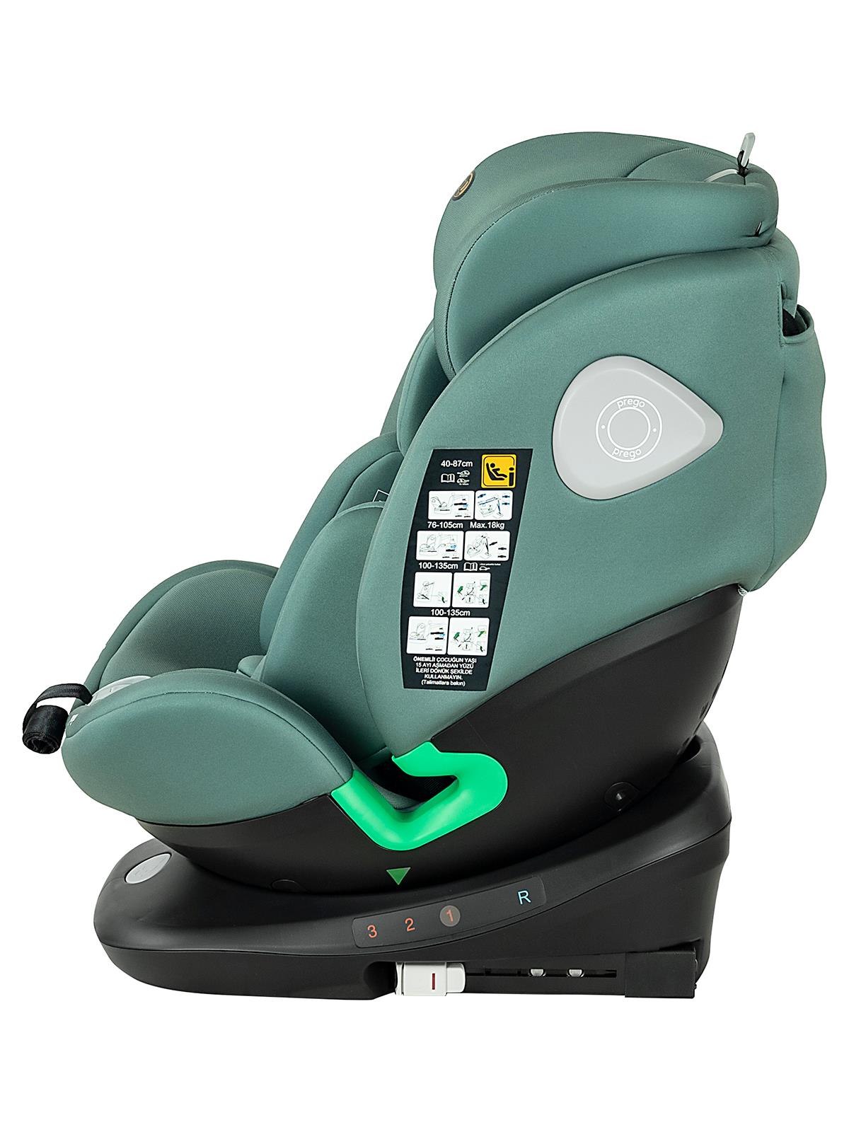 Prego TronFix I-Size 0-36 Kg Oto Koltuğu - Yeşil