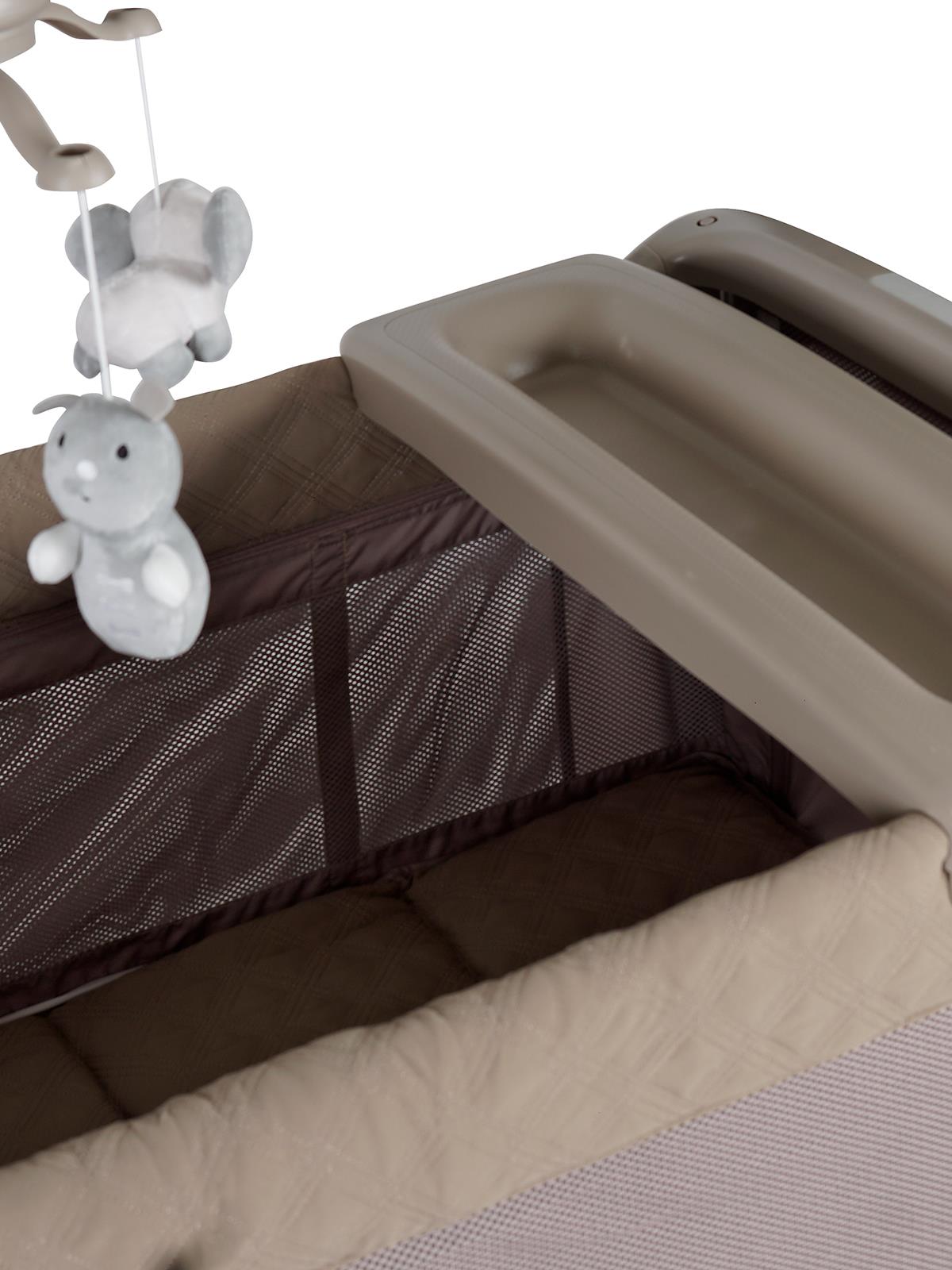 Prego Granada Otomatik Katlanabilen Anne Yanı Oyun Parkı 60x120 cm - Bej