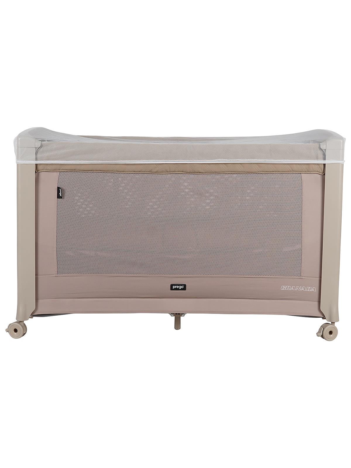 Prego Granada Otomatik Katlanabilen Anne Yanı Oyun Parkı 60x120 cm - Bej