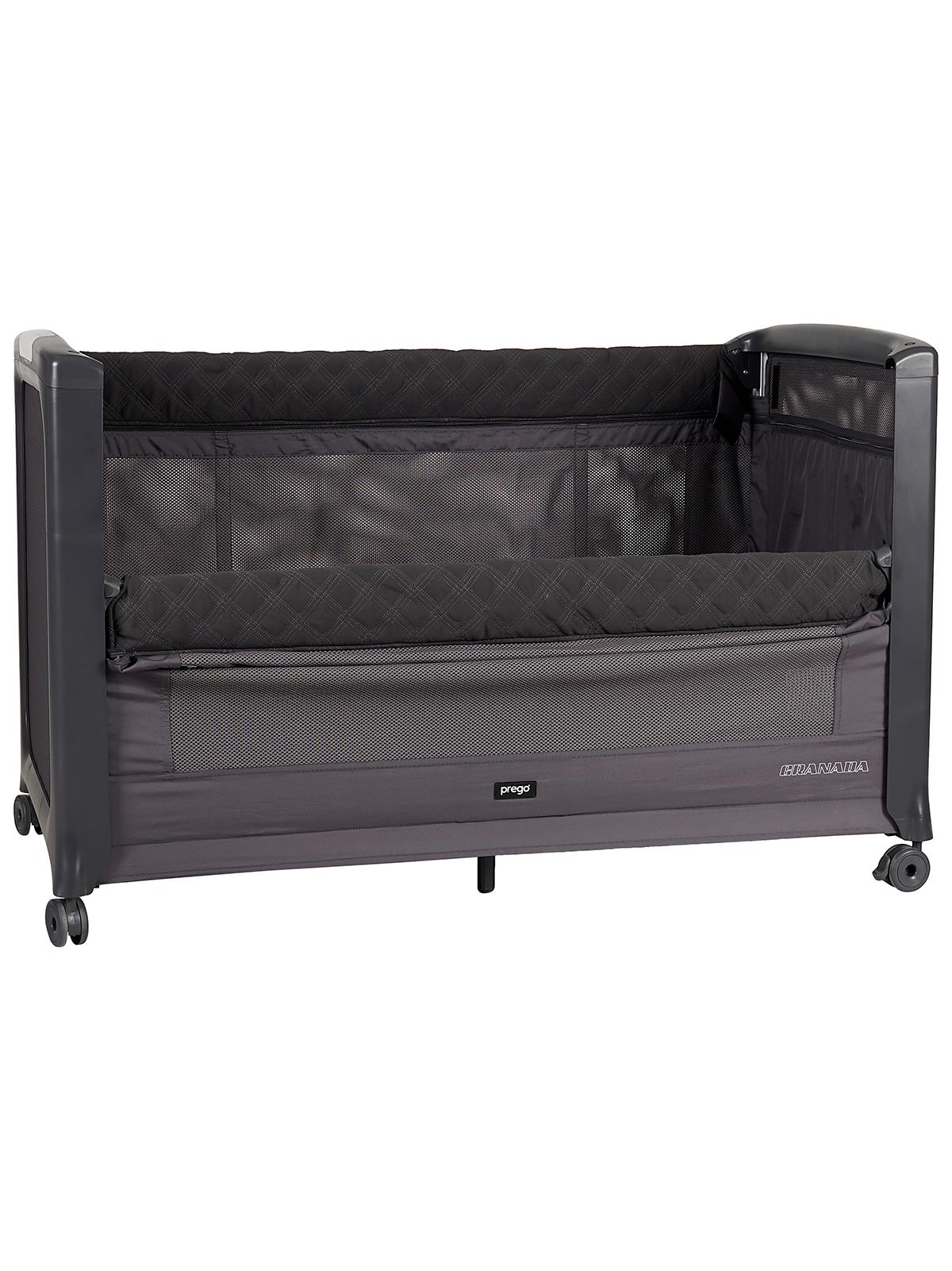 Prego Granada Otomatik Katlanabilen Anne Yanı Oyun Parkı 60x120 cm - Gri