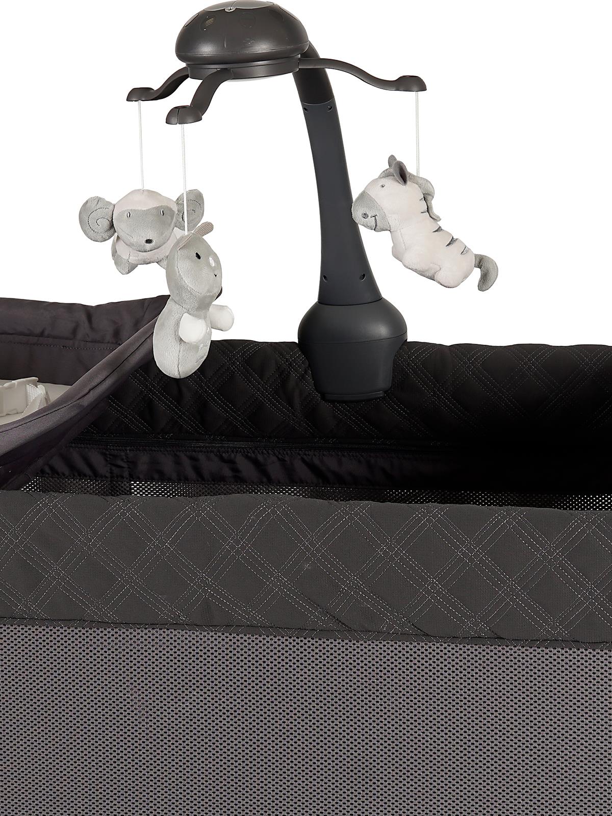 Prego Granada Otomatik Katlanabilen Anne Yanı Oyun Parkı 60x120 cm - Gri