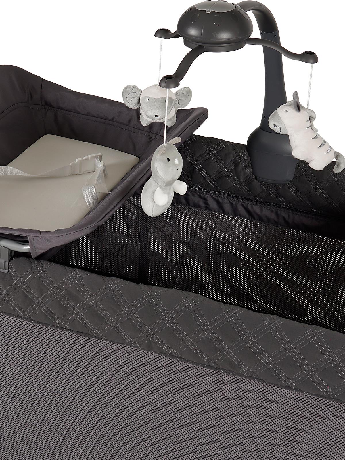 Prego Granada Otomatik Katlanabilen Anne Yanı Oyun Parkı 60x120 cm - Gri