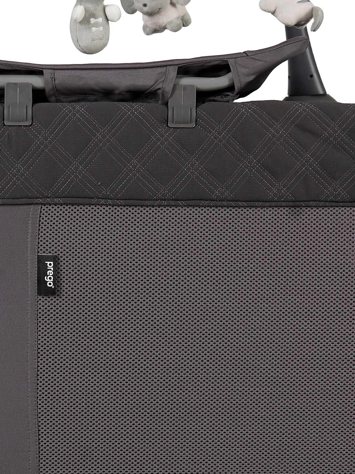 Prego Granada Otomatik Katlanabilen Anne Yanı Oyun Parkı 60x120 cm - Gri