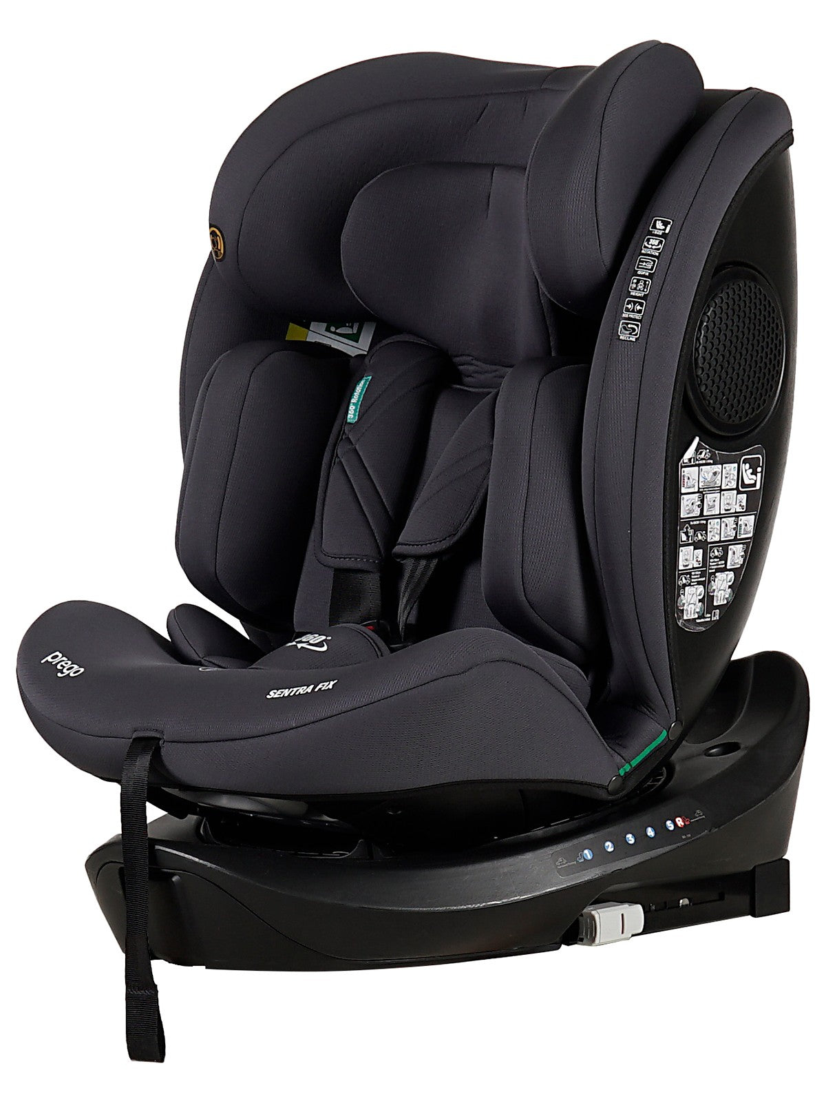 Prego Sentrafix i-Size 0-36 Ay Oto Koltuğu - Gri