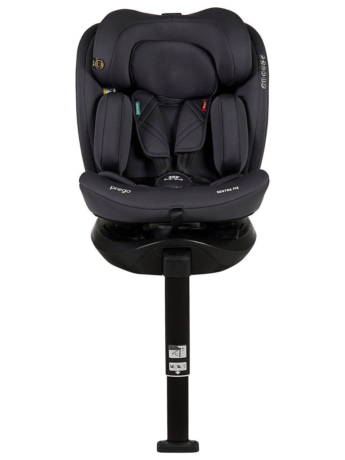 Prego Sentrafix i-Size 0-36 Ay Oto Koltuğu - Gri