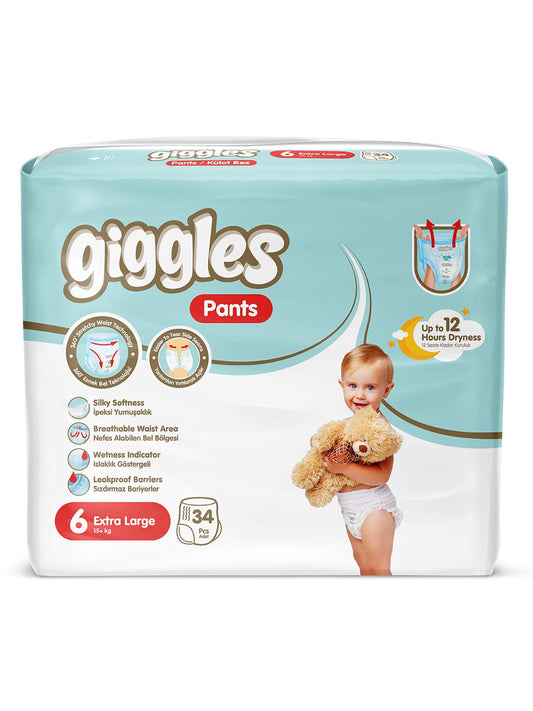Giggles Natural Bebek Bezi Jumbo Paket Xl 34 Adet
