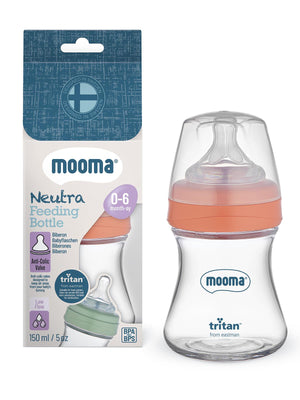 Mooma Biberon 150 Ml 0-6 Yavaş Akış - Kırmızı