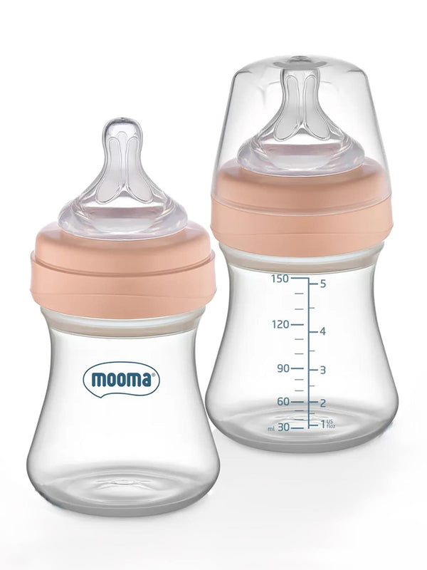 Mooma Biberon 150 Ml 0-6 Ay Yavaş Akış - Pembe