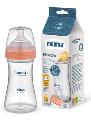 Mooma Biberon 250 Ml 6-18 Orta Akış - Kırmızı