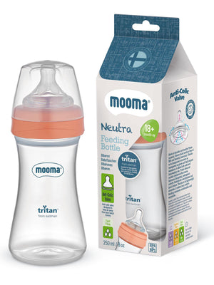 Mooma Biberon 250 Ml +18 Hızlı Akış - Kırmızı