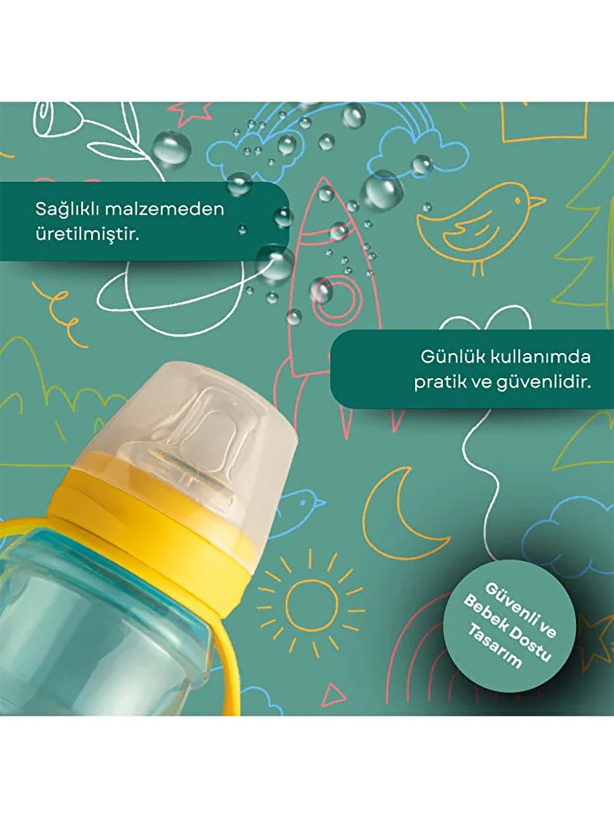 Mooma Alıştırma Bardağı 200 Ml - Sarı