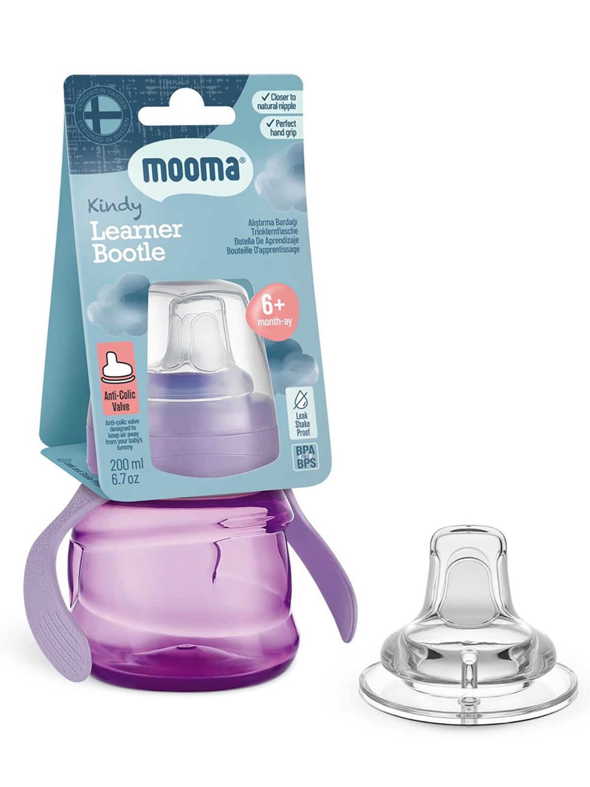 Mooma Alıştırma Bardağı 200 Ml - Kırmızı