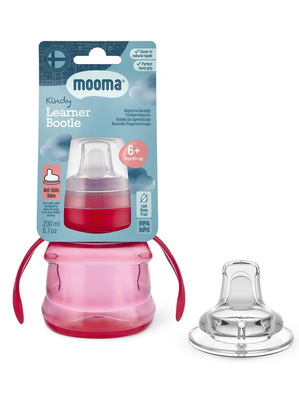 Mooma Alıştırma Bardağı 200 Ml - Kırmızı