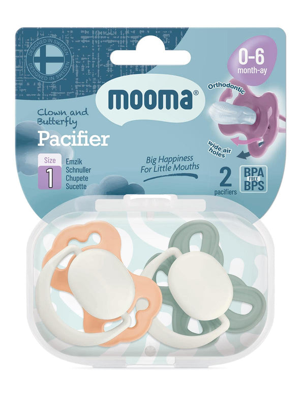 Mooma Palyaço Ve Kelebek Emzik No:1 - Turuncu