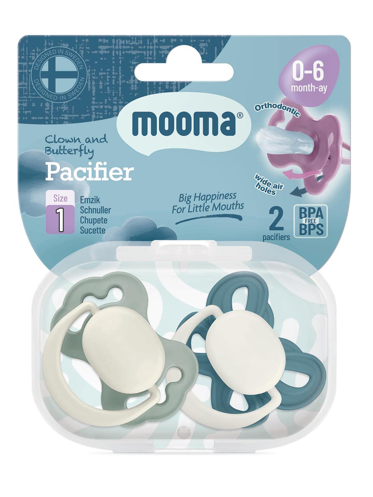 Mooma Palyaço Ve Kelebek Emzik No:1 - Mavi