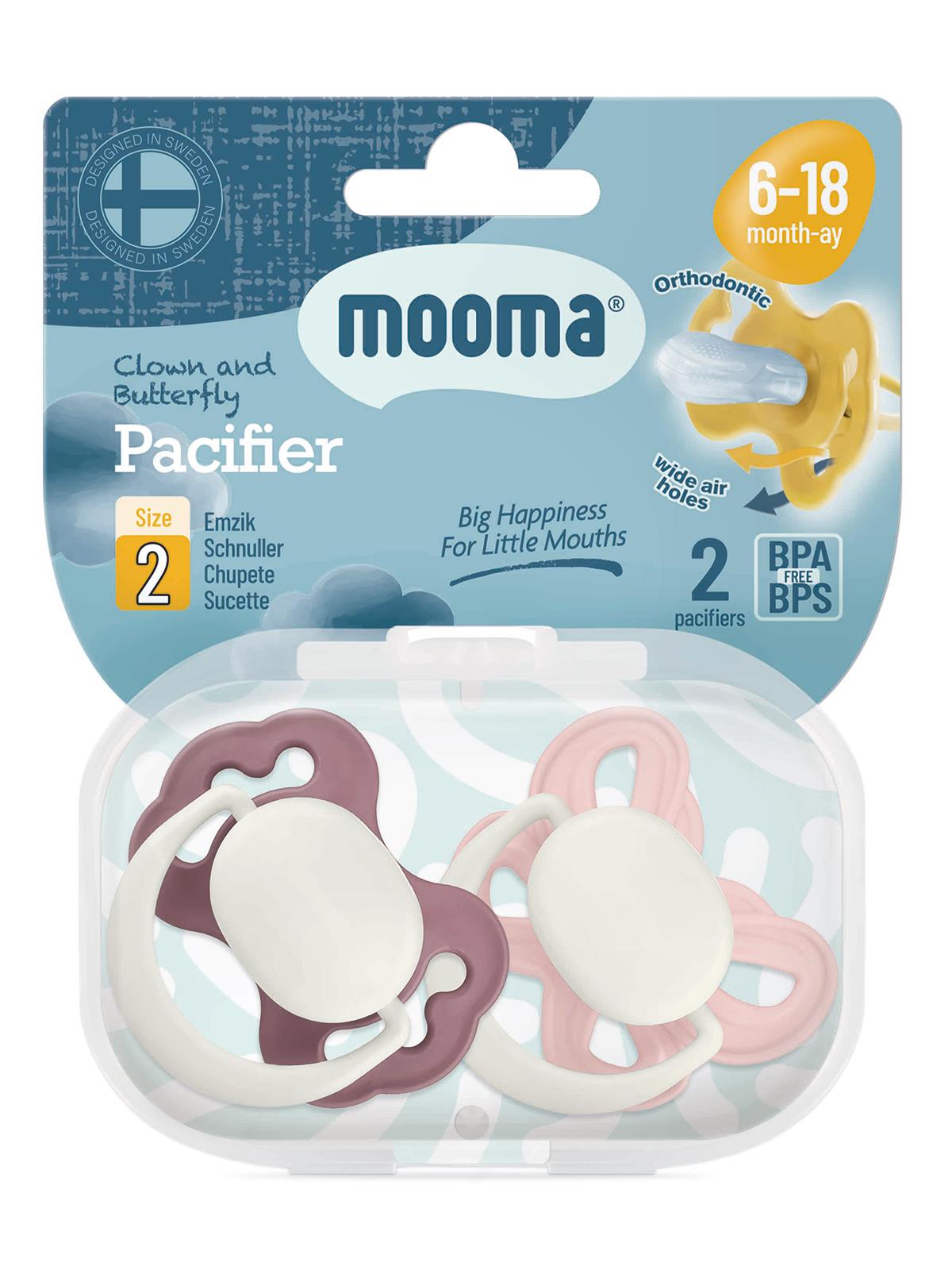 Mooma Palyaço Ve Kelebek Emzik No:2 - Pembe