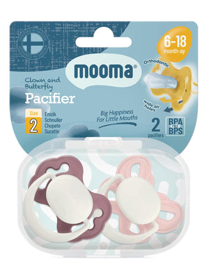 Mooma Palyaço Ve Kelebek Emzik No:2 - Pembe