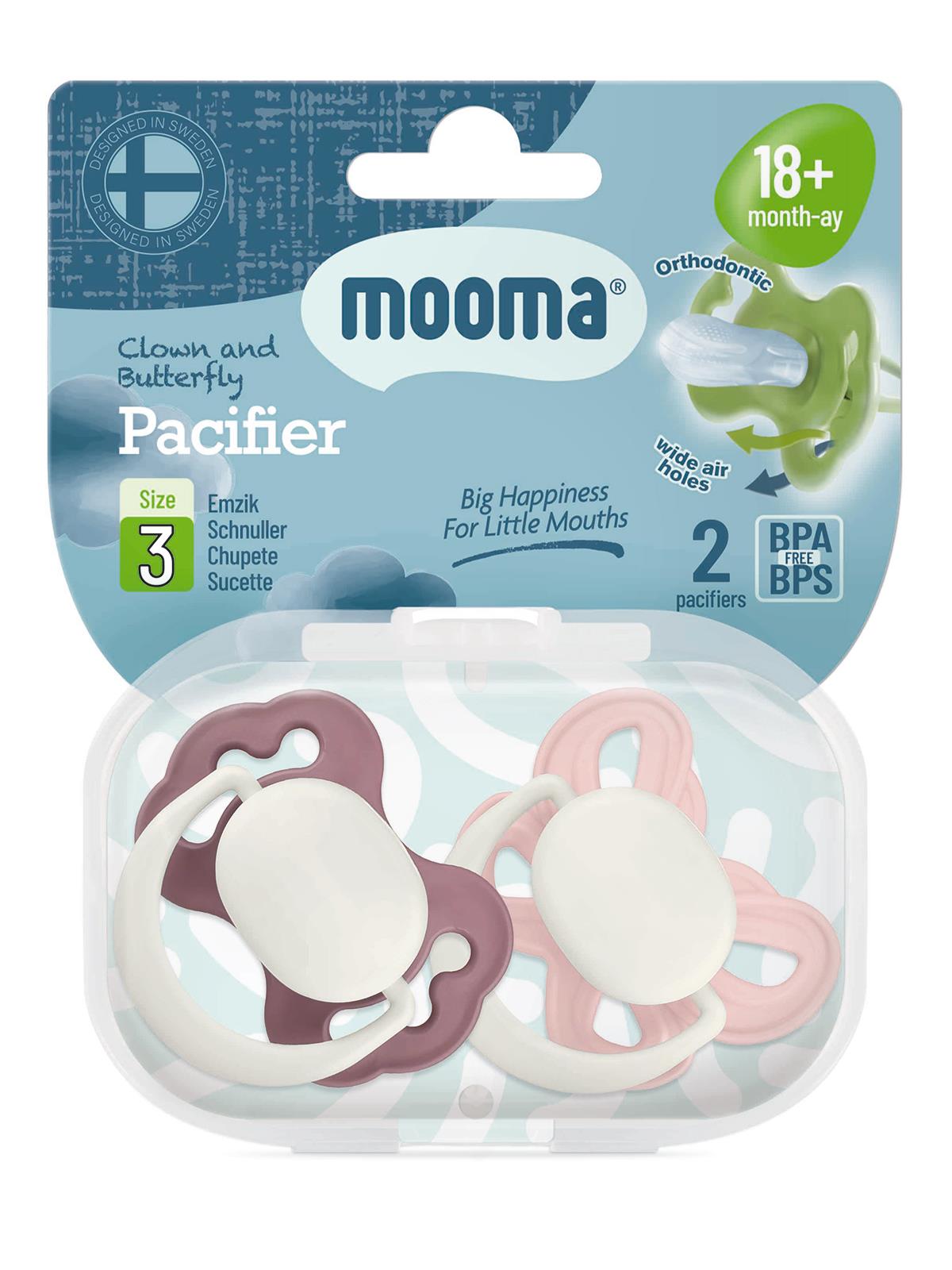 Mooma Palyaço Ve Kelebek Emzik No:3 - Pembe