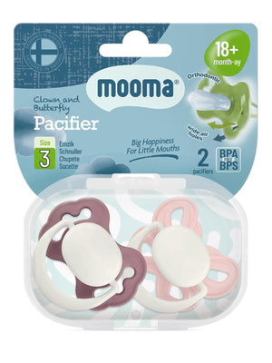 Mooma Palyaço Ve Kelebek Emzik No:3 - Pembe