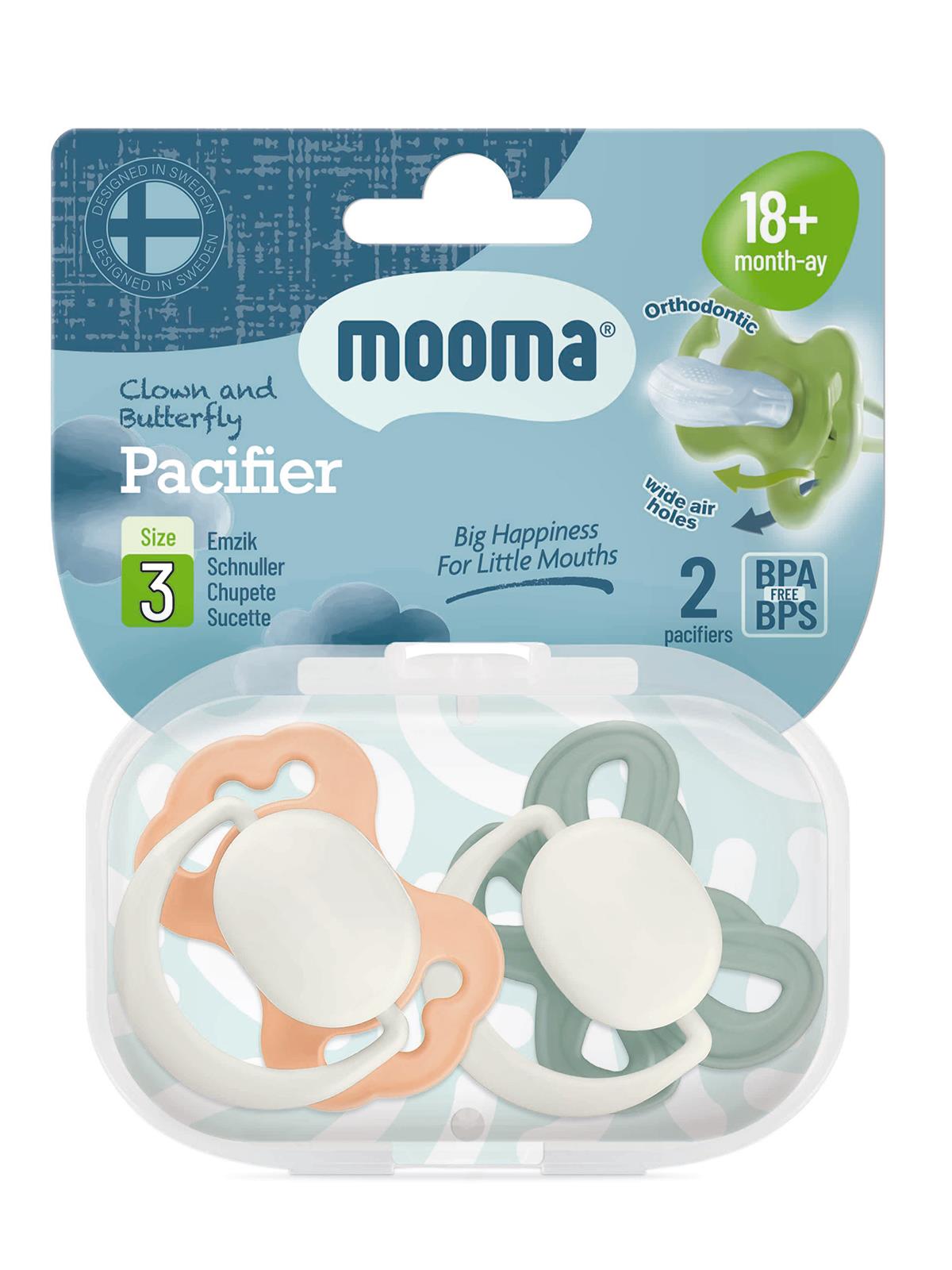 Mooma Palyaço Ve Kelebek Emzik No:3 - Turuncu